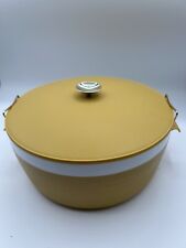 Vintage MCM Olympian Therm-o-ware Mustard Yellow 10” Bowl with Locking Lid picture