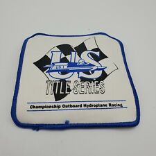 Vintage U.S. Title Series Championship Outboard Hydroplane Racing Patch Boat NOS picture