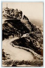 c1910's Road To Cross Mount On Mt. Rubidoux Riverside CA RPPC Photo Postcard picture