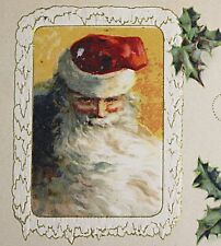 Christmas Santa Claus PostCard Circa 1910s Made in USA Merry Christmas Card #112 picture