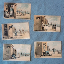 Lot of 5 Cards; Peeping into Changing Rooms on the Beach, JH Bufford's Sons picture