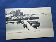 1903 Kennebunkport, ME Postcard - Docks, Harbor ~ 1898 Private Mailer Card picture