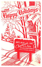 Postcard - Happy Holiday 1987 Chautauqua of the Arts Madison Indiana picture