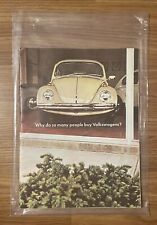 1969 VW Volkswagen Bug Full Line Color Dealer Sales Brochure W/ Paul Newman picture