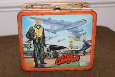 Original Vintage 1959 d. Steve Canyon USAF Metal Lunch Box, No Thermos or Handle picture