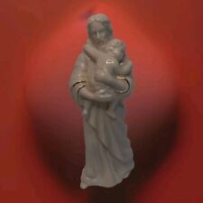 Lenox Bless This Child Porcelain Figurine Jesus Holding Baby, 5 1/4'' Gold Trim picture