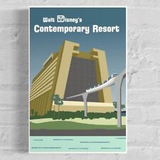 Walt Disney World Contemporary Resort Poster Art picture