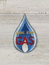 Vintage LONE STAR GAS Company Embroidered PATCH Oil & Gas Blue Flame Texas TX picture