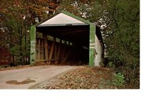 Vintage Spencer County Indiana Huffman Hills Covered Bridge Unposted Card #560 picture