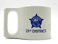 VINTAGE CHICAGO POLICE 21ST DISTRICT CERAMIC COFFEE, TEA MUG MODERN DESIGN picture