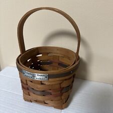 Longaberger 1989 Inaugural Basket Brown/Red 1st In Series Offered 45 Days Only picture