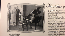 1926 Brambach Baby Grand Piano & Colorado Buffalo Bills Tomb Vintage Print Ad picture