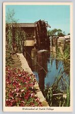 Waterwheel at Dutch Village Holland Michigan MI Postcard picture