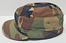 Vintage U.S. Army BDU woodland pattern hot weather uniform hat cap size 7 1/4 picture