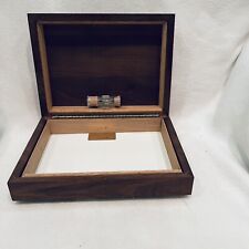 Vintage Solid American Walnut Cigar Box Humidor Or Cannabis Box picture
