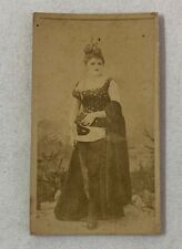 1800's tobacco card ~ unknown issue, busty actress picture