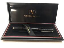 VALENTINO GARAVANI Ballpoint Pen Black Gold With Original Case Unused  picture