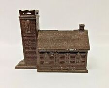 Vintage Little Brown Church In The Vale Nashua Iowa Metal Coin Bank picture