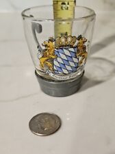 Vintage German Freistaat Bayern Free State Bavaria Shot Glass *HAS CHIP picture