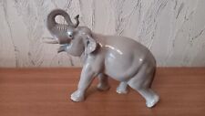 Vintage porcelain Elephant LFZ USSR. picture