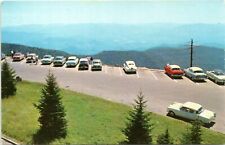 1955 Great Smokey Mountains National Park Climgmans Doma Parking Lot Postcard BZ picture