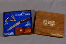 Schrade Old Timer Gift Set SGS-6 50T Bruin LockBack Knife 1080T Junoir 1987 picture
