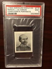 1900 AMERICAN CHICLE CONFEDERATE #115 RANDALL LEE GIBSON PSA 9 MINT CSA LOW POP1 picture