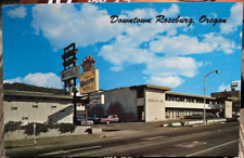 Postcard - Douglas Inn Motel, Best Western, AAA, Roseburg, Oregon old cars picture