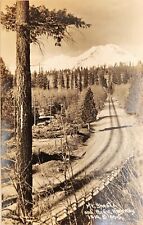 Mount Shasta California Pacific Highway Scenic View VTG RPPC Real Photo Postcard picture
