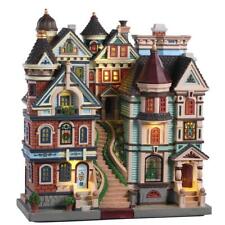Lemax 2020 HOUSES ON A HILL #05617 NRFB Village Facade LED Lit Scene no snow * picture