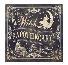 Hagatha's Witch Apothecary Halloween Spooky Sign Shelf Sitter Wall Decor 5
