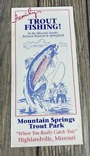 Vintage Family Trout Fishing In The Missouri Ozarks Highlandville Missouri Ad picture