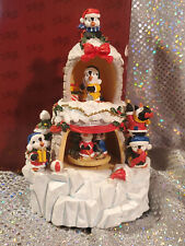 San Francisco Music Box Co. Christmas Penguins In Double Decker Igloo picture