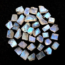 Natural Rainbow Moonstone 25 Piece 6-8 MM Rainbow Rough Gemstone For Jewelry picture