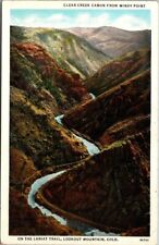 Lariat Trail Lookout Mountain Colorado Vintage White Border Postcard B21 picture