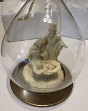 Avon Gift Collection Classic Nativity Christmas Ornament Glass Globe New in Box picture