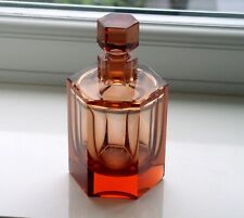Rare Antique Moser Rosaline Perfume Faceted Bottle 