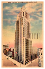 Postcard OH Akron - First Central Tower Building picture