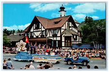 c1950's Colorful Parades Bavarian Festival Frankenmuth Michigan MI Postcard picture