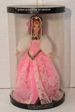Vintage Doll Queen Catherine Of Argon King Henry Vlll Wife Pink Lace Dress Gems picture