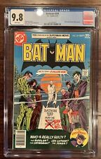 BATMAN #291 CGC 9.8 ❄️ WHITE PAGES VILLAINS COVER DC COMICS 1977 picture