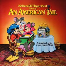 McDonald's An American Tail Happy Meal Translite Sign Advertisement Poster 1986 picture