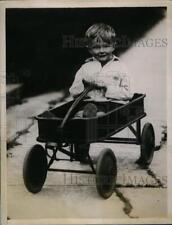 1927 Press Photo Bobby Moffet Nephew of Clarence Chamberlain Trans Atlantic Flye picture
