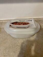 Vintage Tupperware Oval Roaster 3 Qt/1 Qt & Lid Set New Old Stock  picture