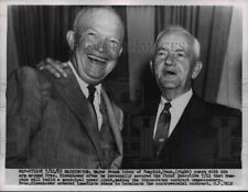 1955 Press Photo Pres. Dwight Eisenhower and Mayor Frank Tobeyof Memphis Tenn. picture
