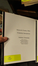 Hancock County Findlay Ohio Cemetery Burial Records Book Genealogy Jackson Twp. picture