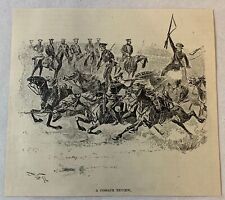 1894 magazine engraving ~ A COSSACK REVIEW picture
