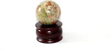 Jet Unakite 45-50 mm Ball Sphere Gemstone Hand Carved Crystal Altar Healing...  picture