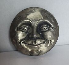 Man In The Moon Vintage 1976 Bergamot Brass Works belt buckle Made in USA picture