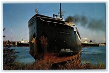 1960 City Saginaw Seven Modern Steamers Chesapeake Car Ferries Michigan Postcard picture